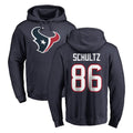 Yuxns H.Texans #86 Dalton Schultz Player Navy Pro Line Pullover Hoodie Limited Game Stitched Jerseys