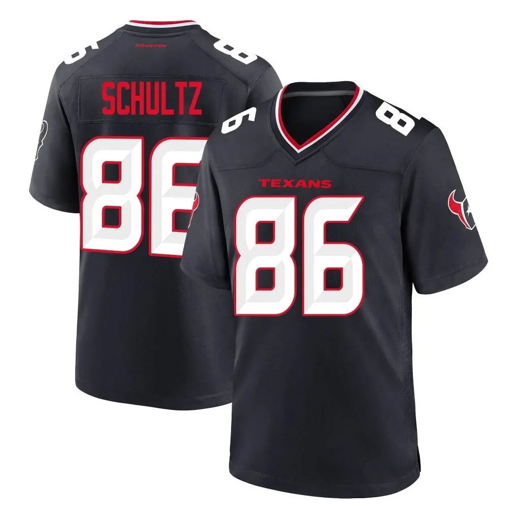 Yuxns H.Texans #86 Dalton Schultz Player Navy Team Home Game Stitched Jerseys
