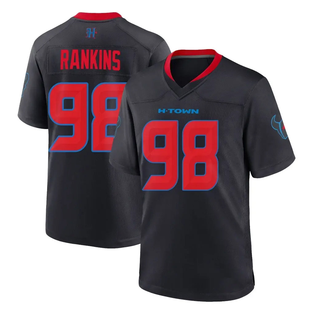 Yuxns H.Texans #98 Sheldon Rankins Player Navy 2nd Alternate Home Game Stitched Jerseys