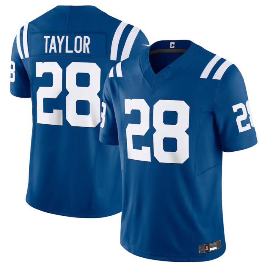 Yuxns IN.Colts #28 Jonathan Taylor Royal Vapor F.U.S.E. Limited Jersey American Stitched Jerseys