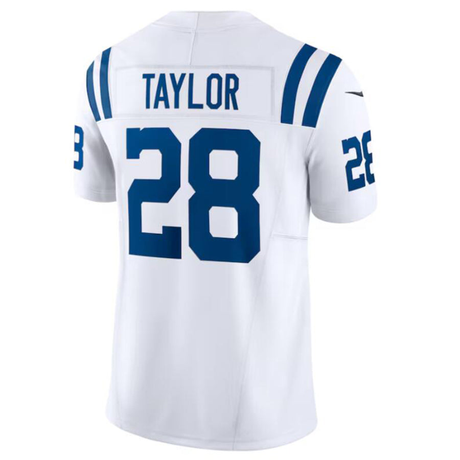 Yuxns IN.Colts #28 Jonathan Taylor White Vapor F.U.S.E. Limited Jersey American Stitched Jerseys