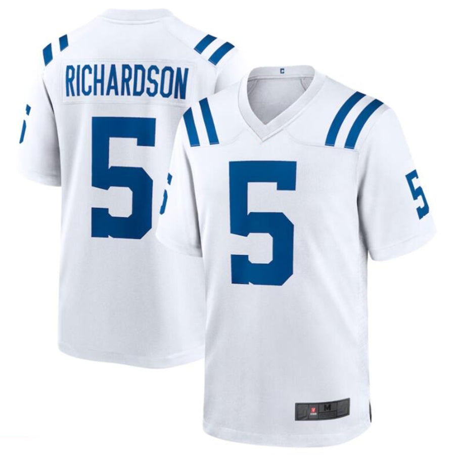 Yuxns IN.Colts #5 Anthony Richardson White 2023 Draft First Round Pick Game Stitched Jerseys