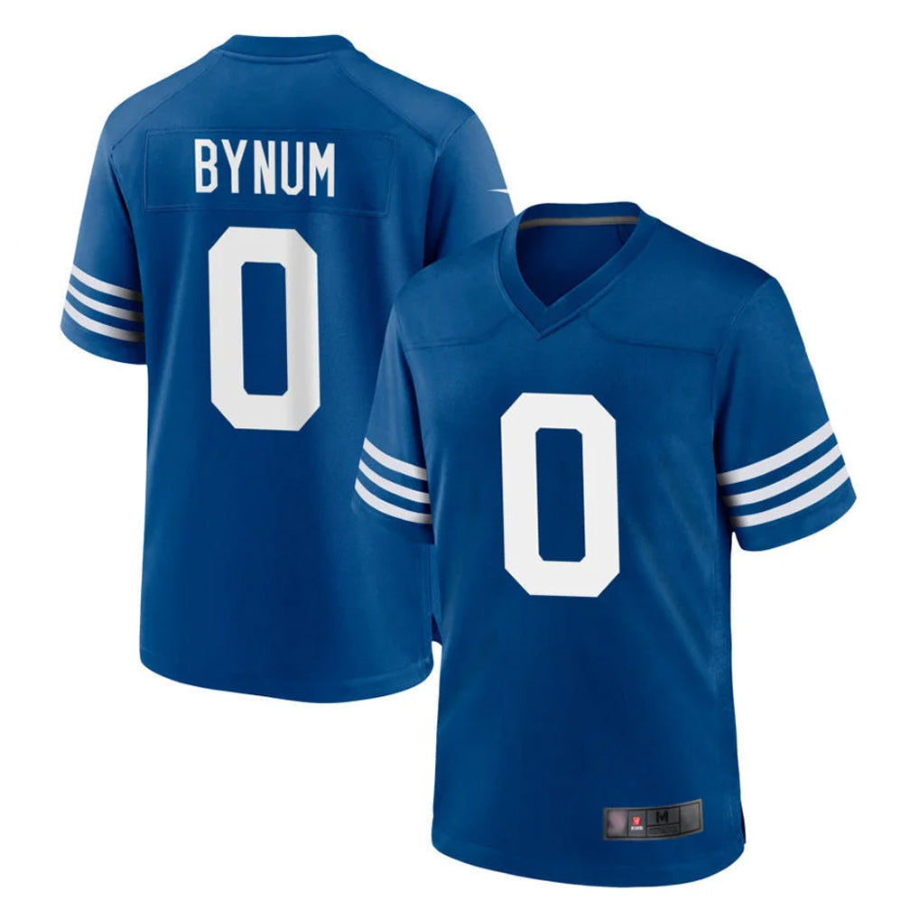 Yuxns IN.Colts #0 Camryn Bynum Player Royal Limited Home Game Stitched Jerseys