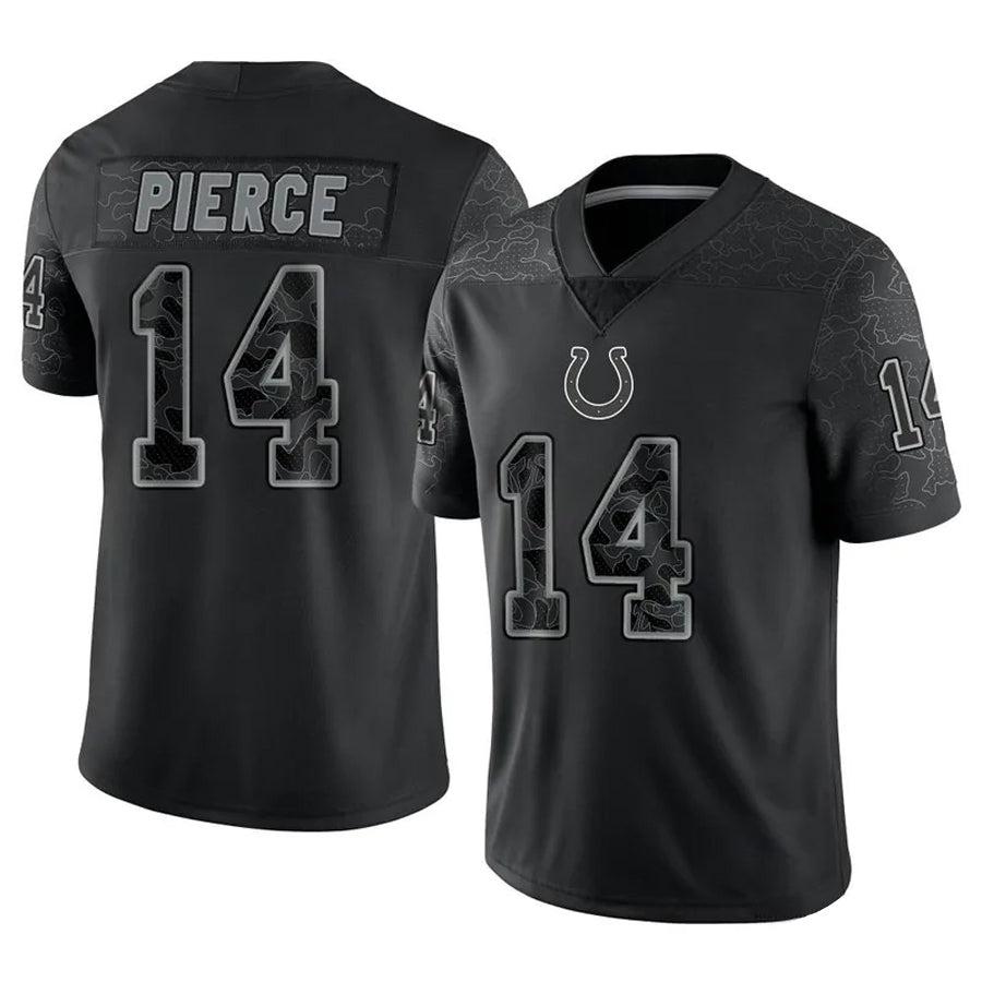 Yuxns IN.Colts #14 Alec Pierce Player RFLCTV Limited Black Stitched Jerseys