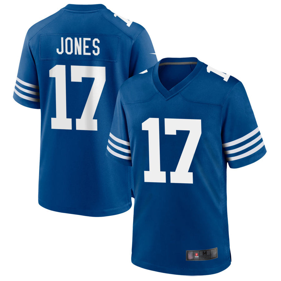 Yuxns IN.Colts #17 Daniel Jones Player Royal Limited Game Stitched Jerseys