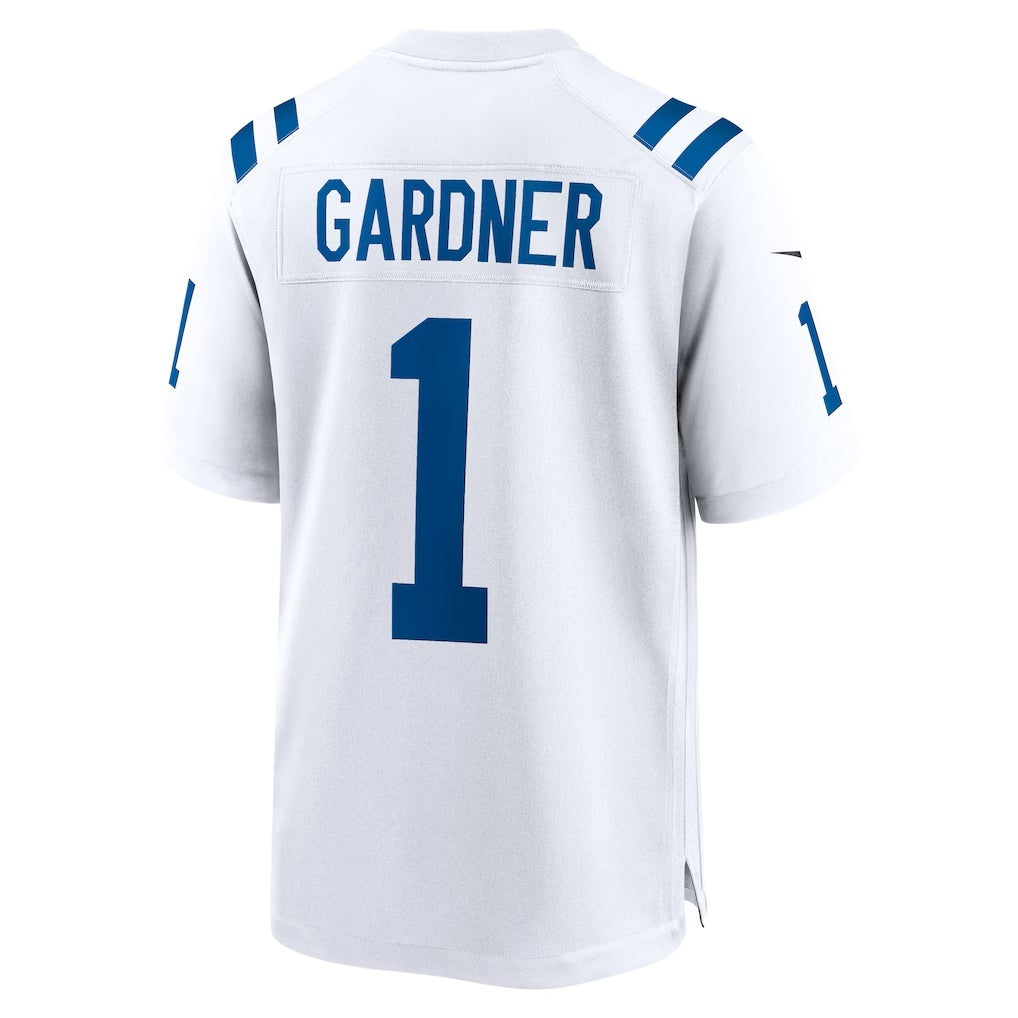Yuxns IN.Colts #1 Ahmad Sauce Gardner White Game Stitched Jerseys