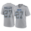 Yuxns IN.Colts #27 Justin Walley Player Gray Atmosphere Fashion Home Game Stitched Jerseys
