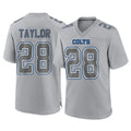 Yuxns IN.Colts #28 Jonathan Taylor Player Gray Atmosphere Fashion Home Game Stitched Jerseys