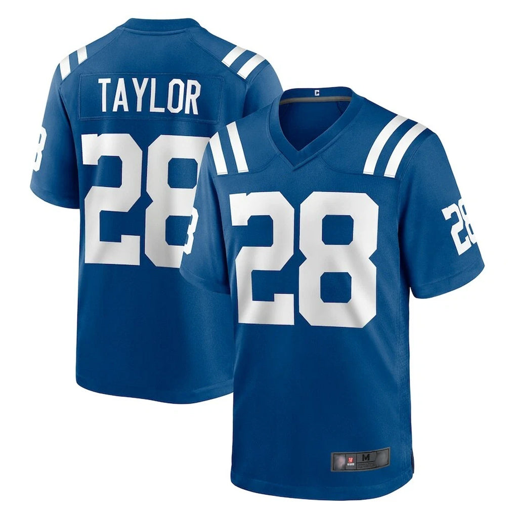 Yuxns IN.Colts #28 Jonathan Taylor Player Royal Home Game Stitched Jerseys