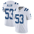 Yuxns IN.Colts #53 CJ Allen Player White Limited Vapor Untouchable Home Game Stitched Jerseys