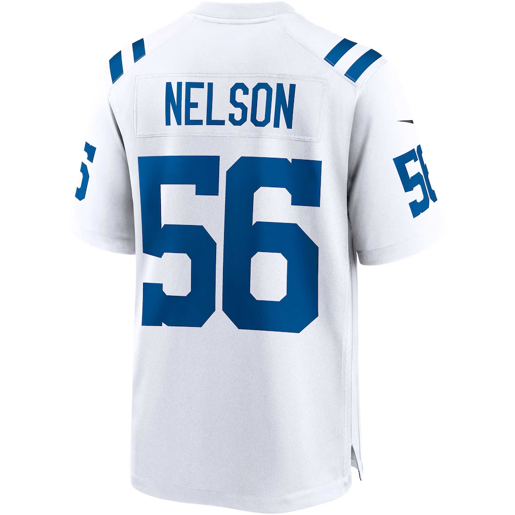 Yuxns IN.Colts #56 Quenton Nelson White Game Player Stitched Jerseys