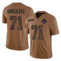 Yuxns IN.Colts #71 Matt Goncalves Player Brown Salute To Service Limited Stitched Jerseys