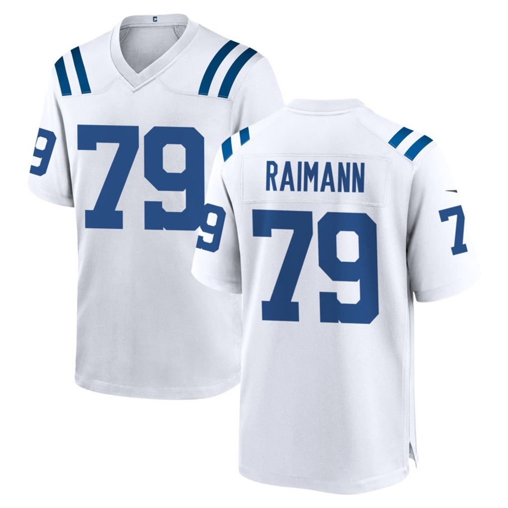 Yuxns IN.Colts #79 Bernhard Raimann Player White Home Game Stitched Jerseys