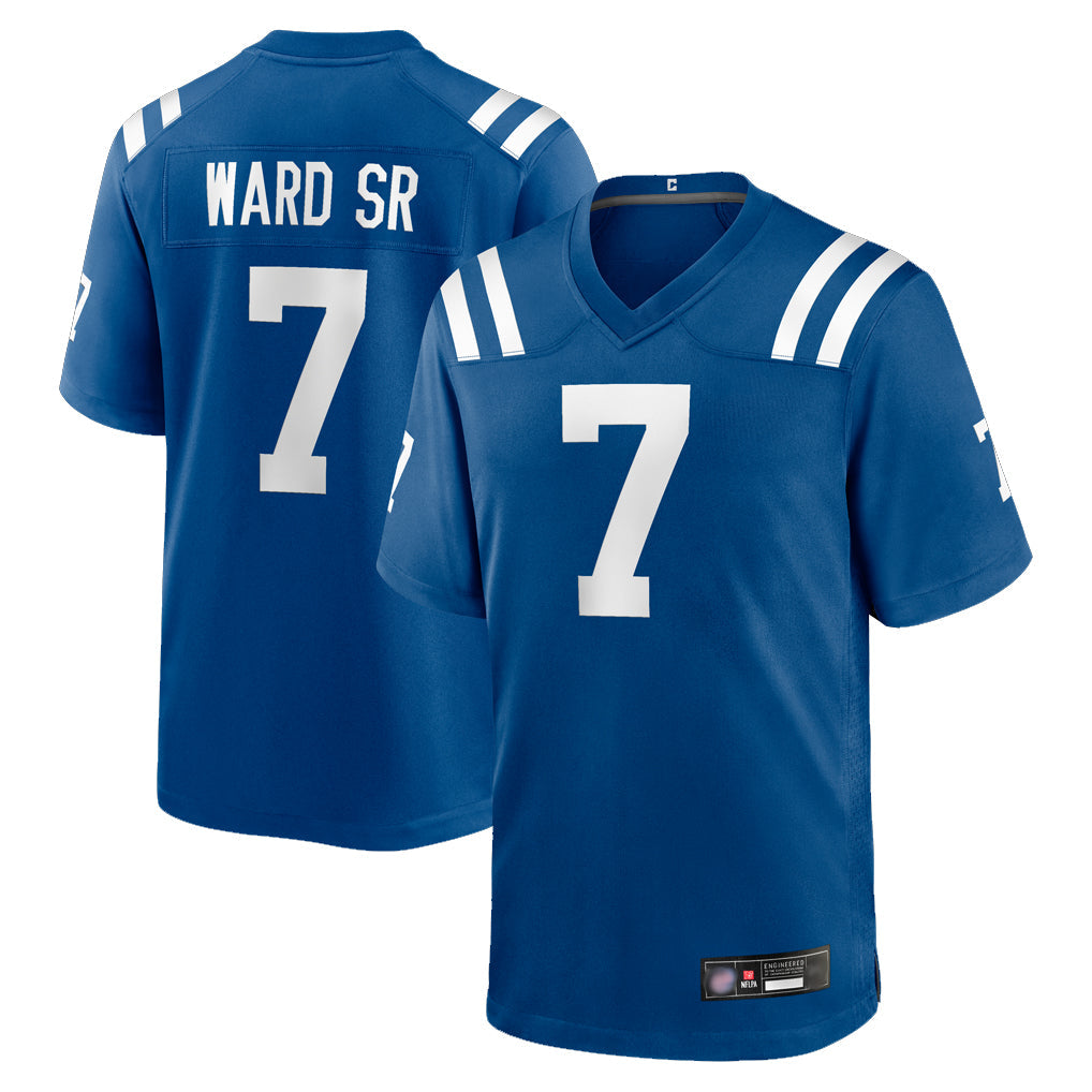 Yuxns IN.Colts #7 Charvarius Ward Sr. Player Royal Home Game Stitched Jerseys