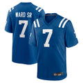 Yuxns IN.Colts #7 Charvarius Ward Sr. Player Royal Home Game Stitched Jerseys