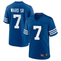 Yuxns IN.Colts #7 Charvarius Ward Sr. Player Royal Limited Home Game Stitched Jerseys