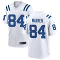 Yuxns IN.Colts #84 Tyler Warren Player White Home Game Stitched Jerseys