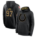 Yuxns IN.Colts #97 Laiatu Latu Player Black Salute to Service Hoodies Limited Game Stitched Jerseys
