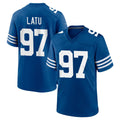 Yuxns IN.Colts #97 Laiatu Latu Player Royal Limited Home Game Stitched Jerseys