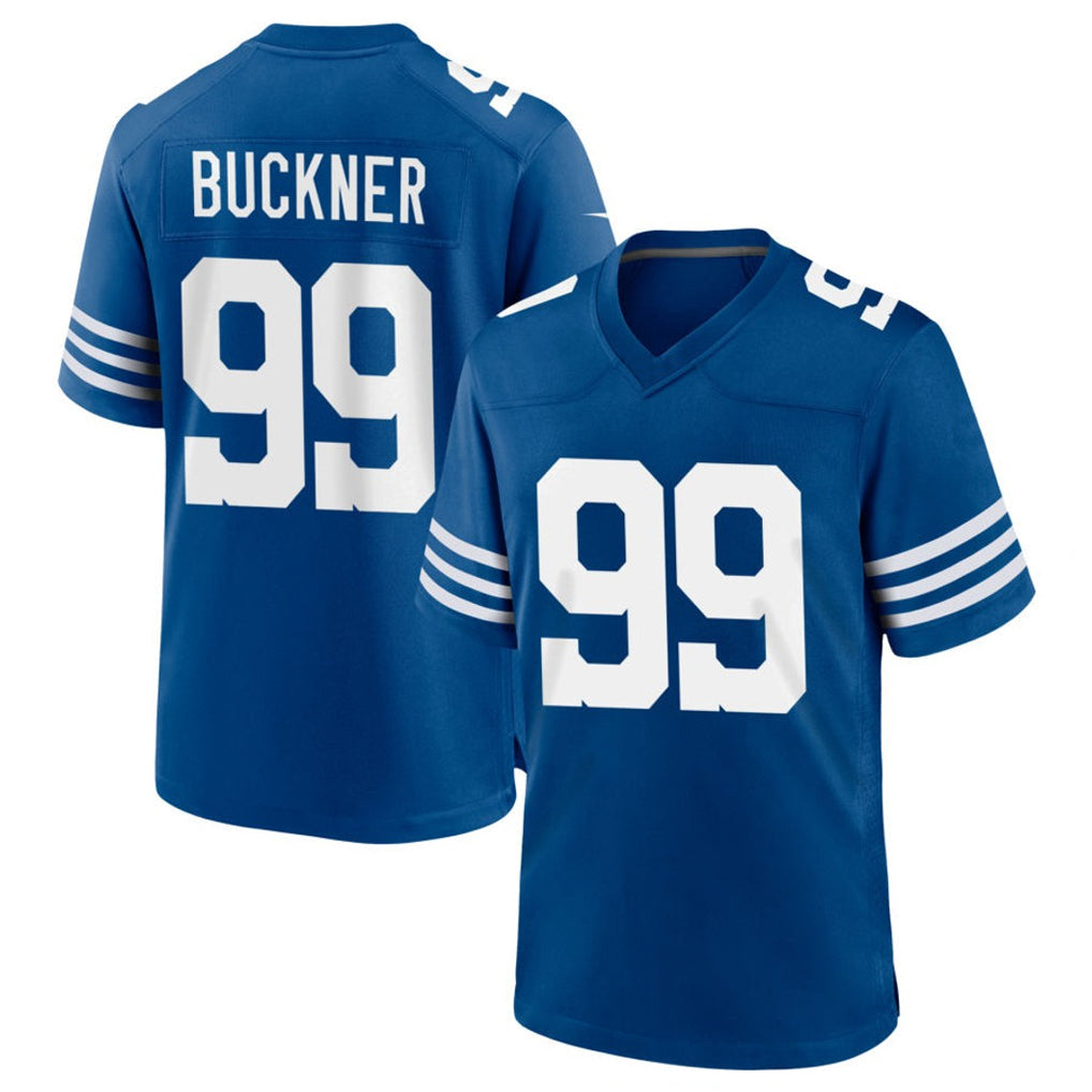 Yuxns IN.Colts #99 DeForest Buckner Player Royal Limited Home Game Stitched Jerseys