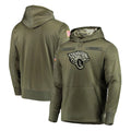 Yuxns J.Jaguars Olive Salute to Service Pullover Hoodies Home Game Blank Player Stitched Jerseys