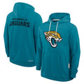 Yuxns J.Jaguars Teal Home Game Pullover Hoodies Limited Blank Player Stitched Jerseys