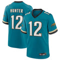 Yuxns J.Jaguars #12 Travis Hunter Player Teal Replica Limited Stitched Jerseys