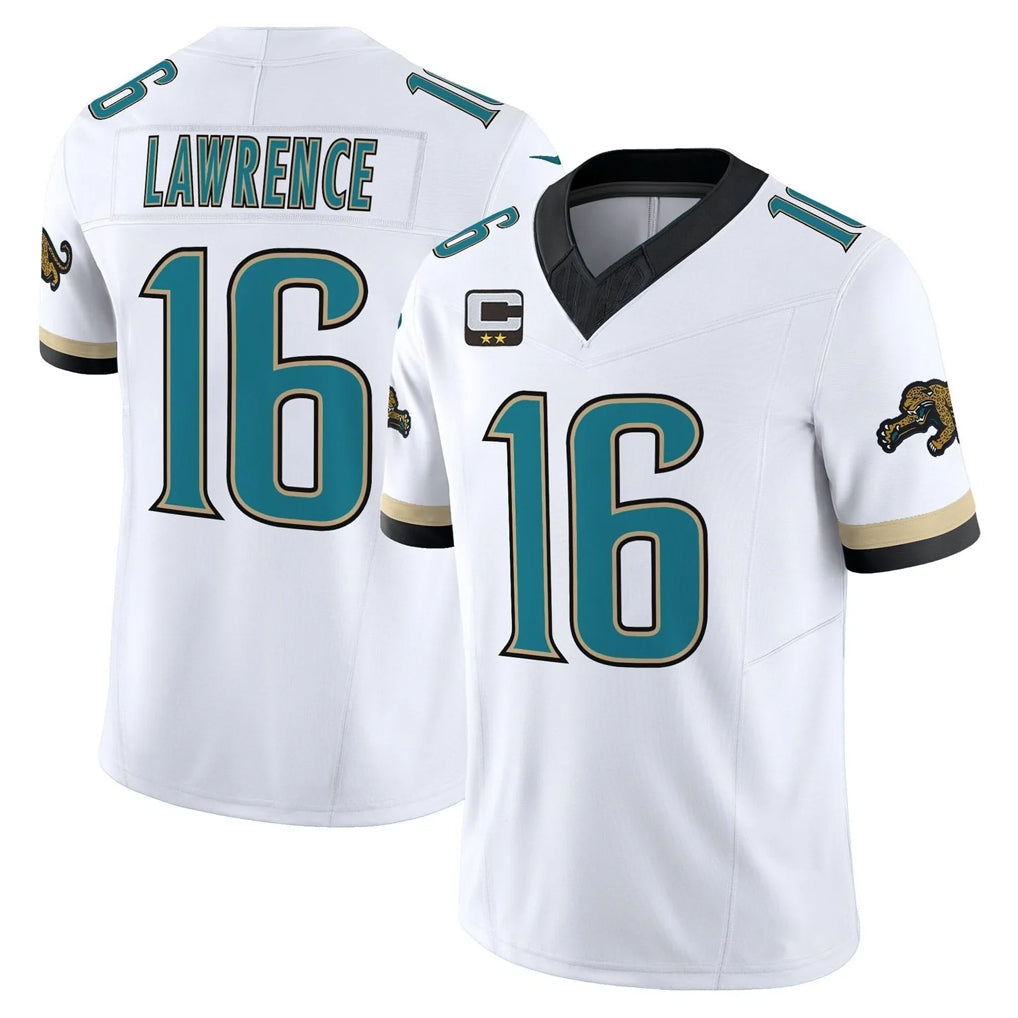 Yuxns J.Jaguars #16 Trevor Lawrence Player White Prowler Throwback Vapor F.U.S.E. Limited Home Game Stitched Jerseys