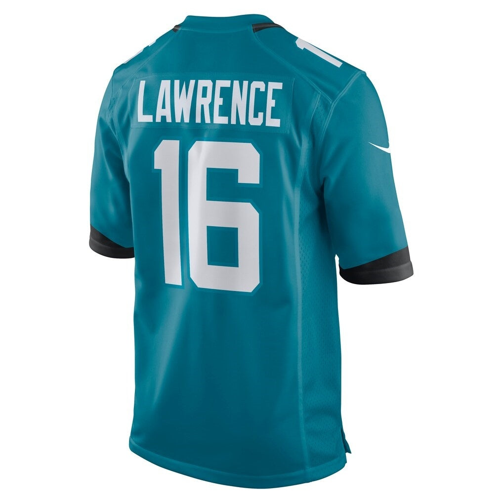 Yuxns J.Jaguars #16 Trevor Lawrence Teal Game Stitched Jerseys