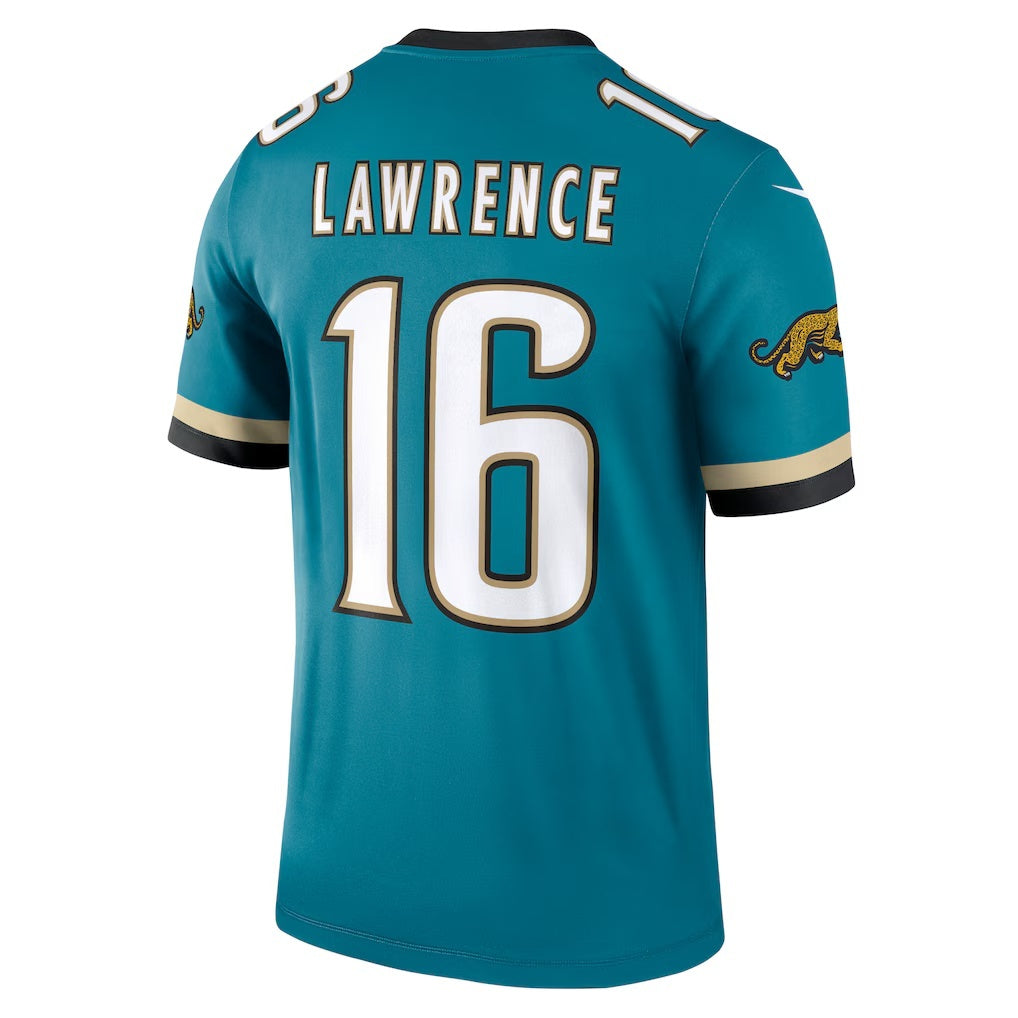 Yuxns J.Jaguars #16 Trevor Lawrence Teal Legend Player Performance Top 2 Stitched Jerseys