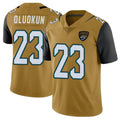 Yuxns J.Jaguars #23 Foyesade Oluokun Player Gold Vapor Limited Home Game Stitched Jerseys