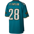 Yuxns J.Jaguars #28 Fred Taylor Mitchell & Ness Teal Legacy Replica Puhic Stitched Jerseys