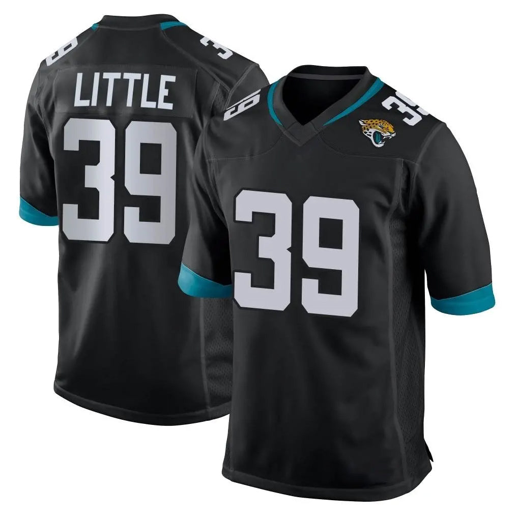Yuxns J.Jaguars #39 Cam Little Player Black Home Game Stitched Jerseys