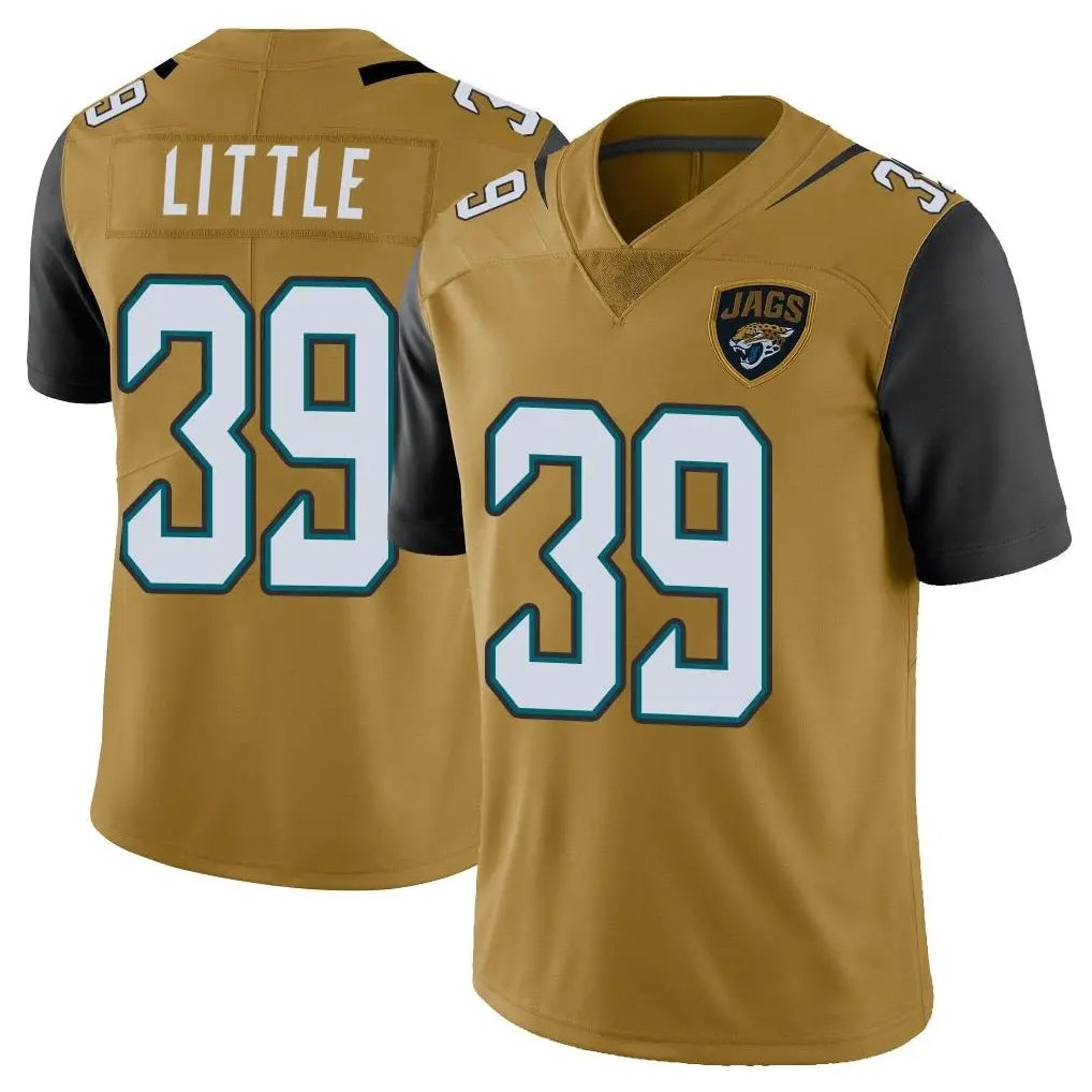 Yuxns J.Jaguars #39 Cam Little Player Gold Vapor Limited Home Game Stitched Jerseys
