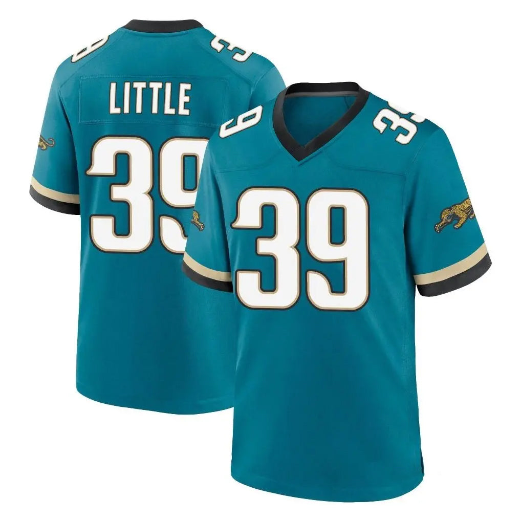 Yuxns J.Jaguars #39 Cam Little Player Teal Prowler Throwback Limited Home Game Stitched Jerseys
