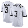 Yuxns J.Jaguars #3 Jakobi Meyers Player White Home Game Stitched Jerseys