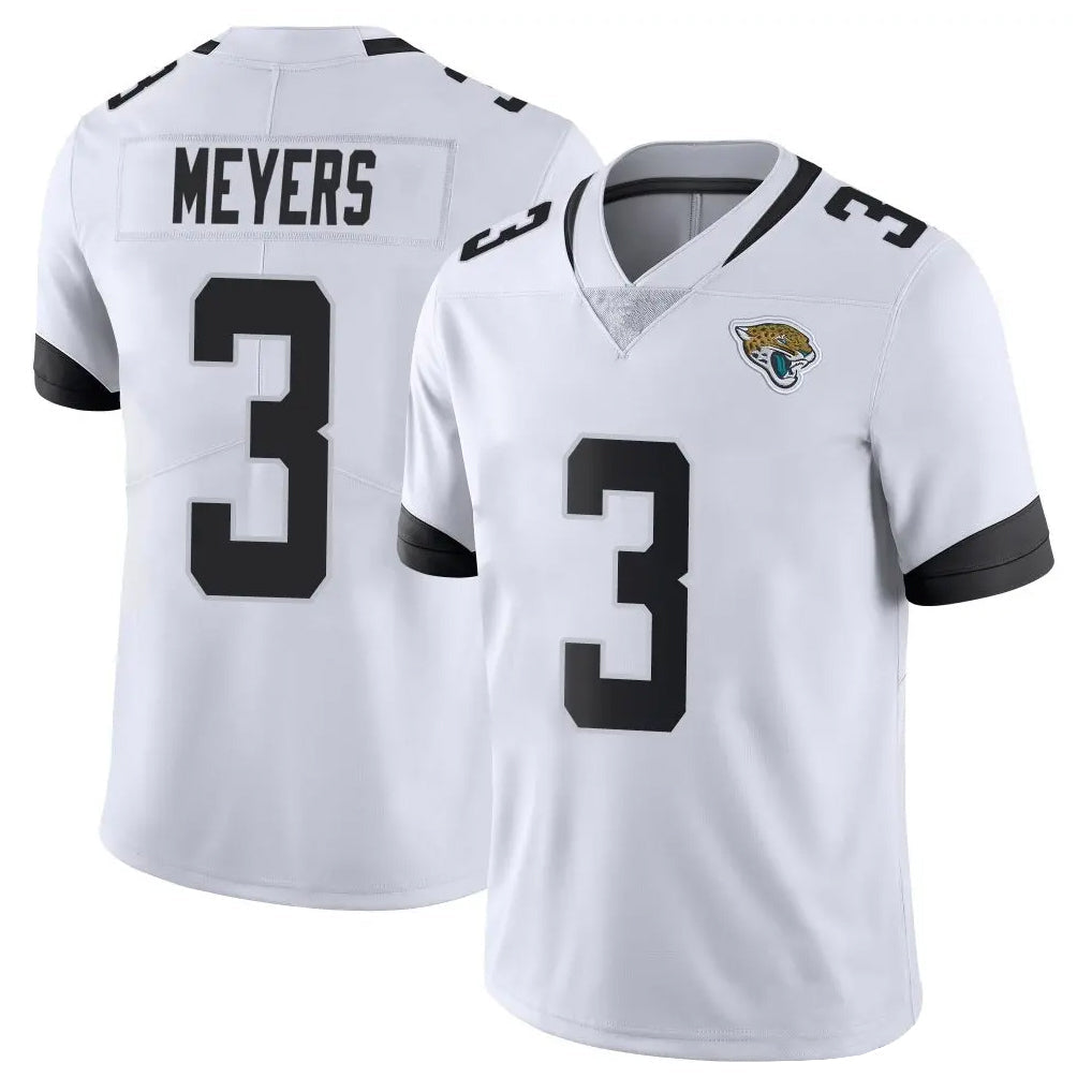 Yuxns J.Jaguars #3 Jakobi Meyers Player White Vapor Untouchable Limited Home Game Stitched Jerseys