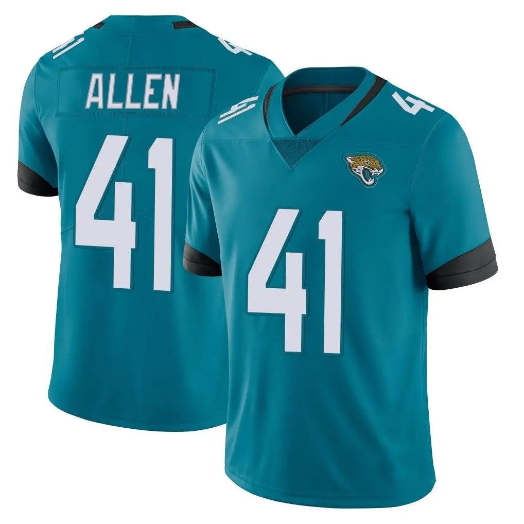 Yuxns J.Jaguars #41 Josh Hines-Allen Player Teal Vapor Untouchable Limited Home Game Stitched Jerseys