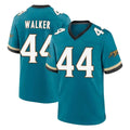 Yuxns J.Jaguars #44 Travon Walker Player Teal Prowler Throwback Limited Home Game Stitched Jerseys
