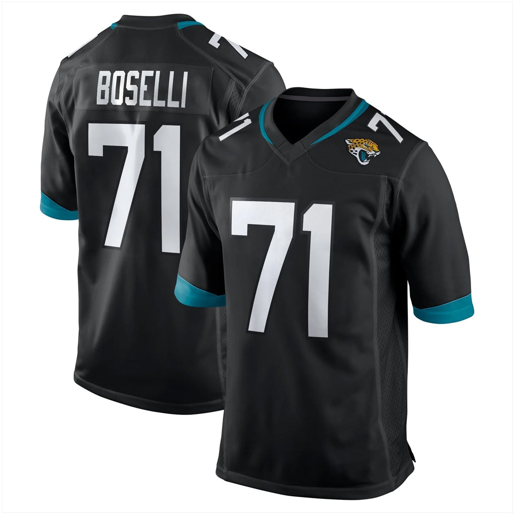 Yuxns J.Jaguars #71 Tony Boselli?Player Black Home Game Stitched Jerseys
