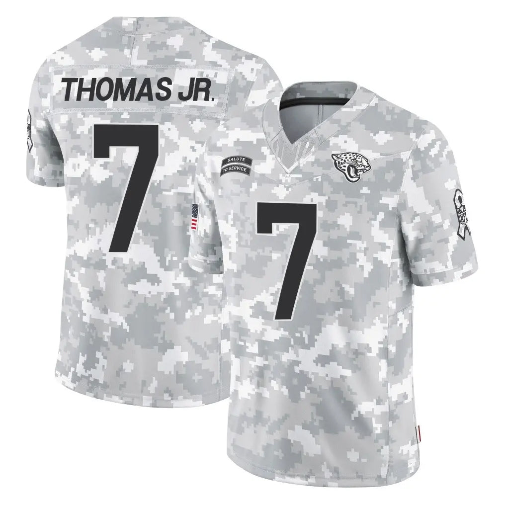 Yuxns J.Jaguars #7 Brian Thomas Jr. Player Arctic Camo Salute To Service Limited Game Stitched Jerseys