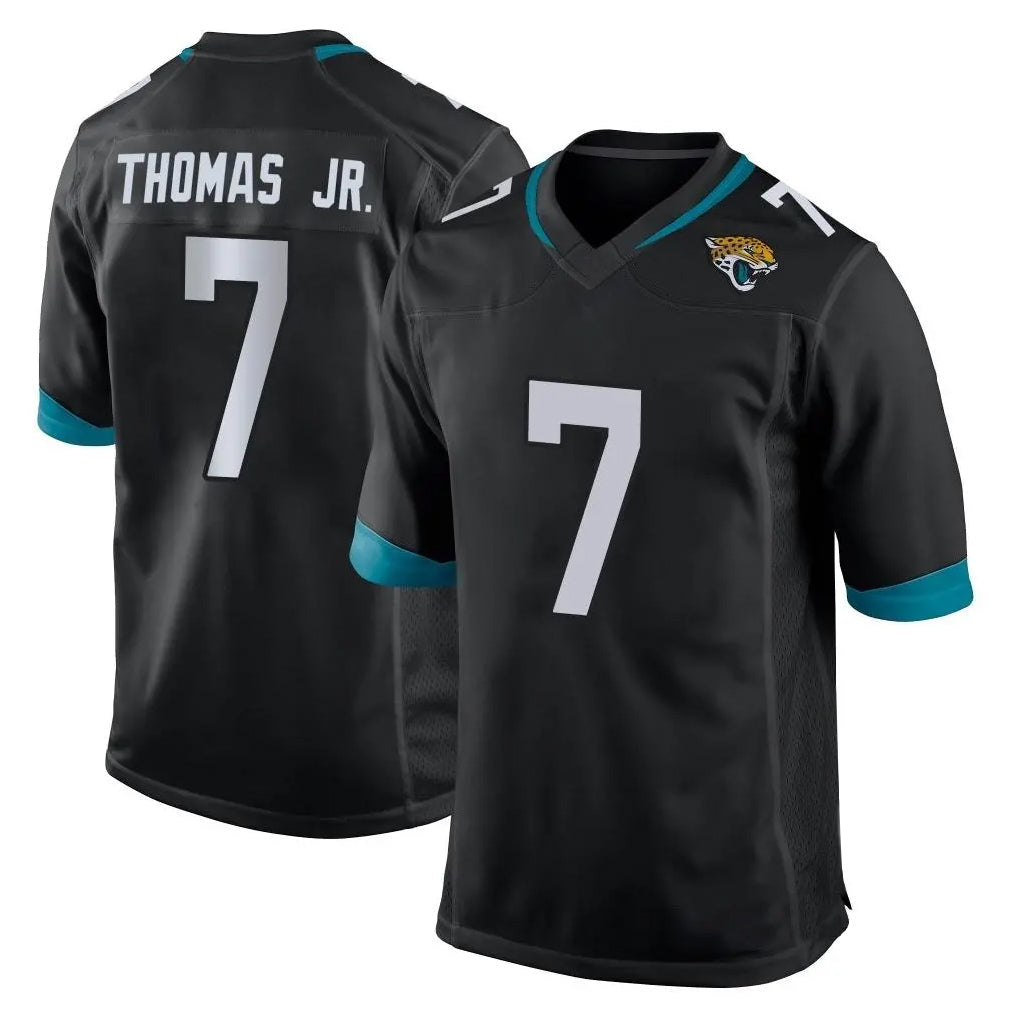 Yuxns J.Jaguars #7 Brian Thomas Jr. Player Black Home Game Stitched Jerseys