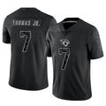 Yuxns J.Jaguars #7 Brian Thomas Jr. Player Black RFLCTV Limited Stitched Jerseys