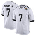 Yuxns J.Jaguars #7 Brian Thomas Jr. Player White Home Game Stitched Jerseys