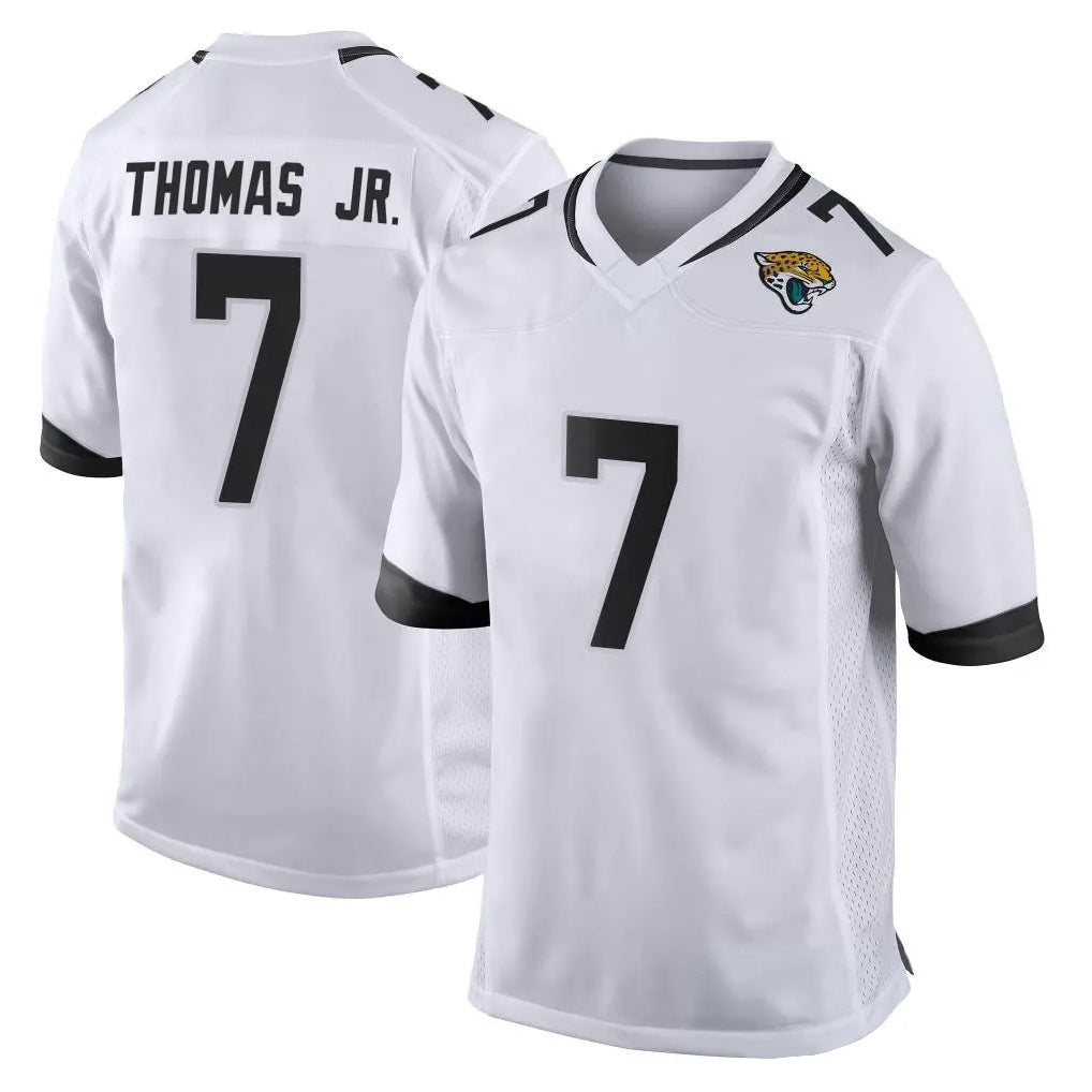 Yuxns J.Jaguars #7 Brian Thomas Jr. Player White Home Game Stitched Jerseys