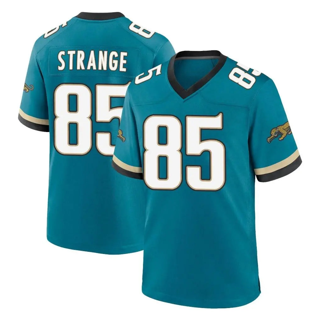 Yuxns J.Jaguars #85 Brenton Strange Player Teal Prowler Throwback Limited Home Game Stitched Jerseys