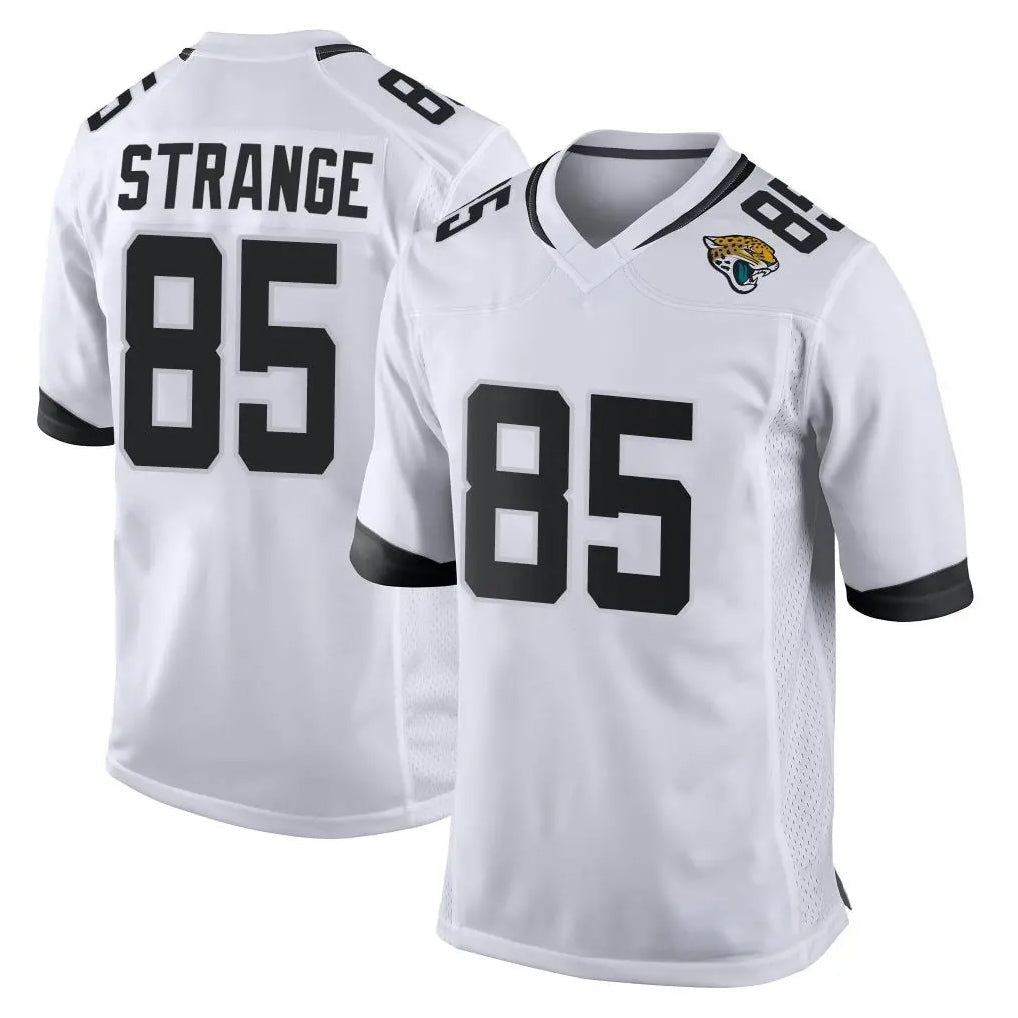 Yuxns J.Jaguars #85 Brenton Strange Player White Home Game Stitched Jerseys
