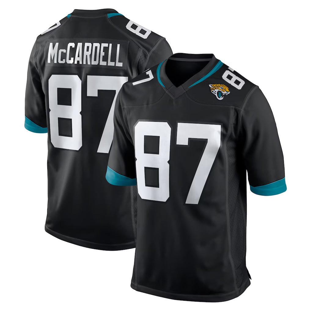 Yuxns J.Jaguars #87 Keenan McCardell Player Black Home Game Stitched Jerseys