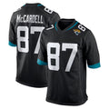 Yuxns J.Jaguars #87 Keenan McCardell Player Black Home Game Stitched Jerseys