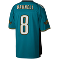 Yuxns J.Jaguars  #8 Mark Brunell Mitchell & Ness Teal Legacy Replica Stitched Jerseys